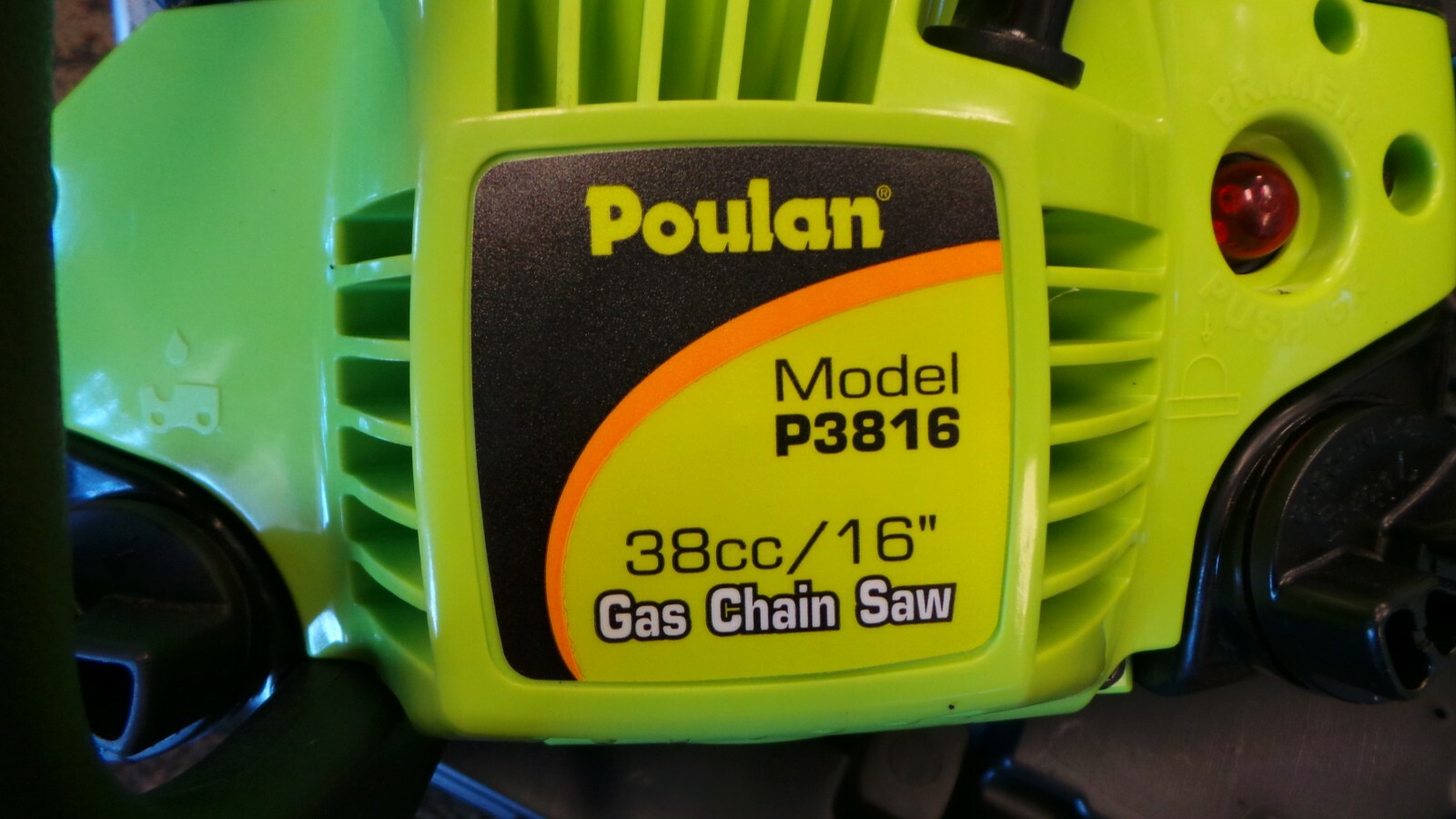 Poulan Chainsaw P3816 38CC 16Inch Rear Handle Chain Saw (968214