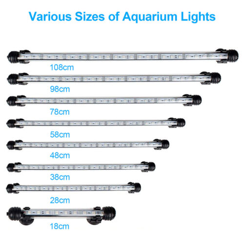 Aquarium Fish Tank Submersible RGB & Blue LED Strip Light Lamp Remote Controller - Picture 6 of 20