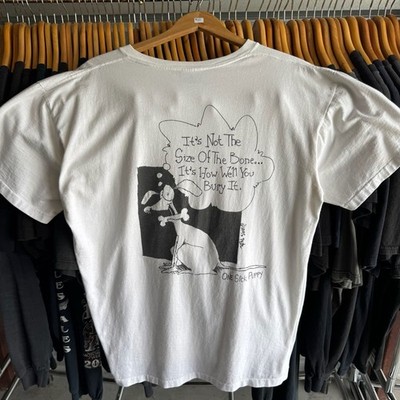 Vintage 1995 One Sick Puppy dirt sex joke dog Graphic T-Shirt