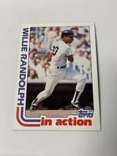 1982 Topps In Action Willie Randolph New York Yankees