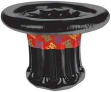 Inflatable Happy New Year Top Hat Cooler of Size 27"W x 18"H - Beistle