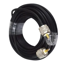 CB Radio Antenna RG58 Coaxial Coax Cable 50Ohm UHF PL-259 Male to Male 50ft