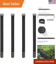 Elastic Cinch Straps with Anti-Slip Strips