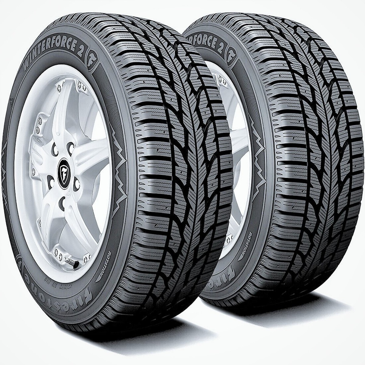 2 Tires 185/65R14 86S Firestone Winterforce 2 (Studdable) Snow | eBay