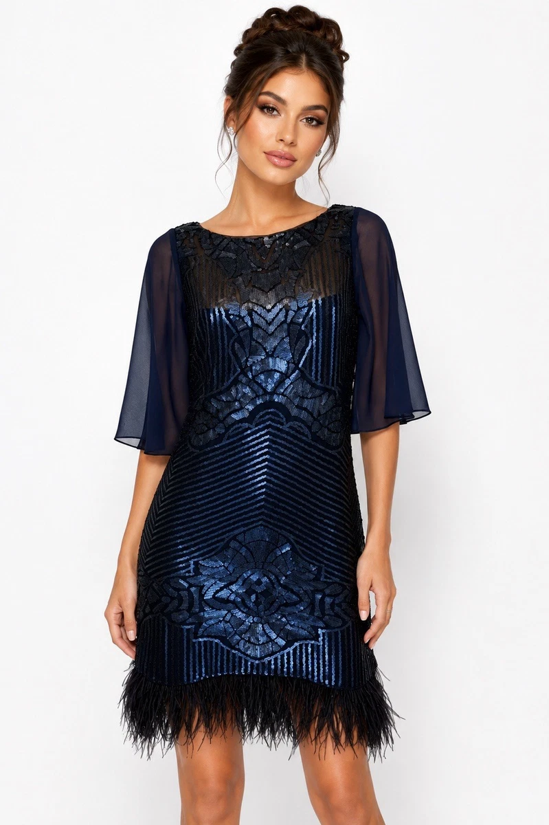 bcbg max azria blue sequin dress BCBG Max Azria Sequin Dress , Size: XXS, LOVE this