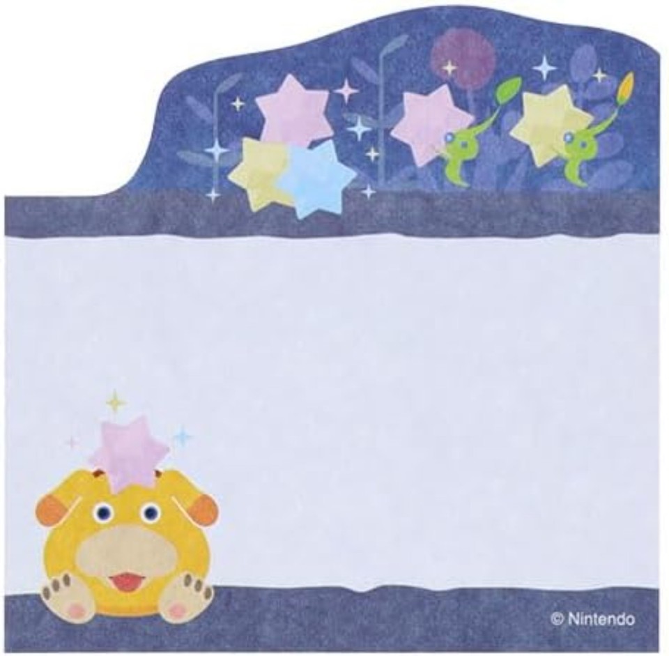 Pikmin Die-Cut Sticky Notes Light Blue Memo Pad Nintendo Game Character ...