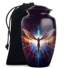 Angel Funeral Large Urn for Ashes for Women  Men 10 Inch 