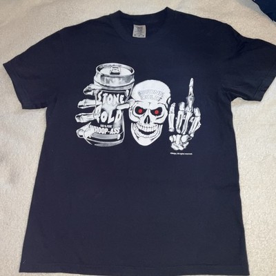 STONE COLD WHOOP A@@ Skeleton Middle Finger  T SHIRT ''MODERN''
