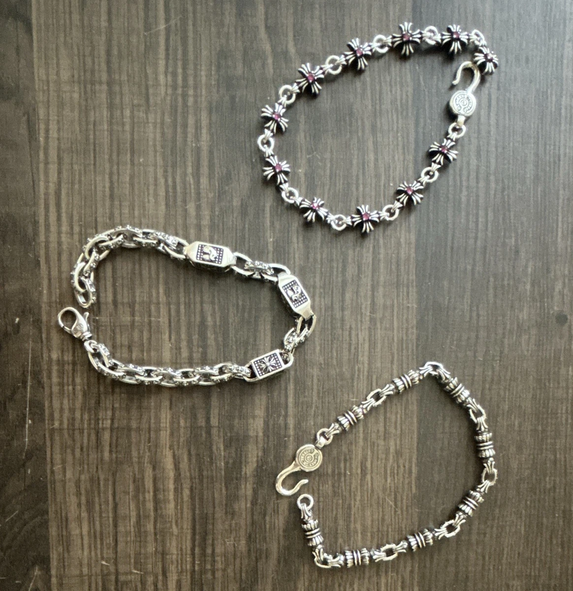 Hook Silver Chain Fashion Bracelets for sale | eBay