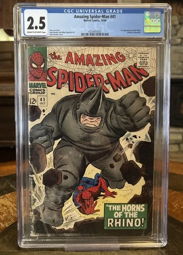 Amazing Spider-Man #41 CGC 2.5 First Appearance Rhino Silver Age Key