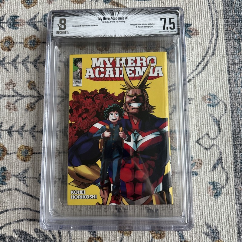 BGS 7.5 My Hero Academia Novel Vol.1 1st Edition Graded Manga English