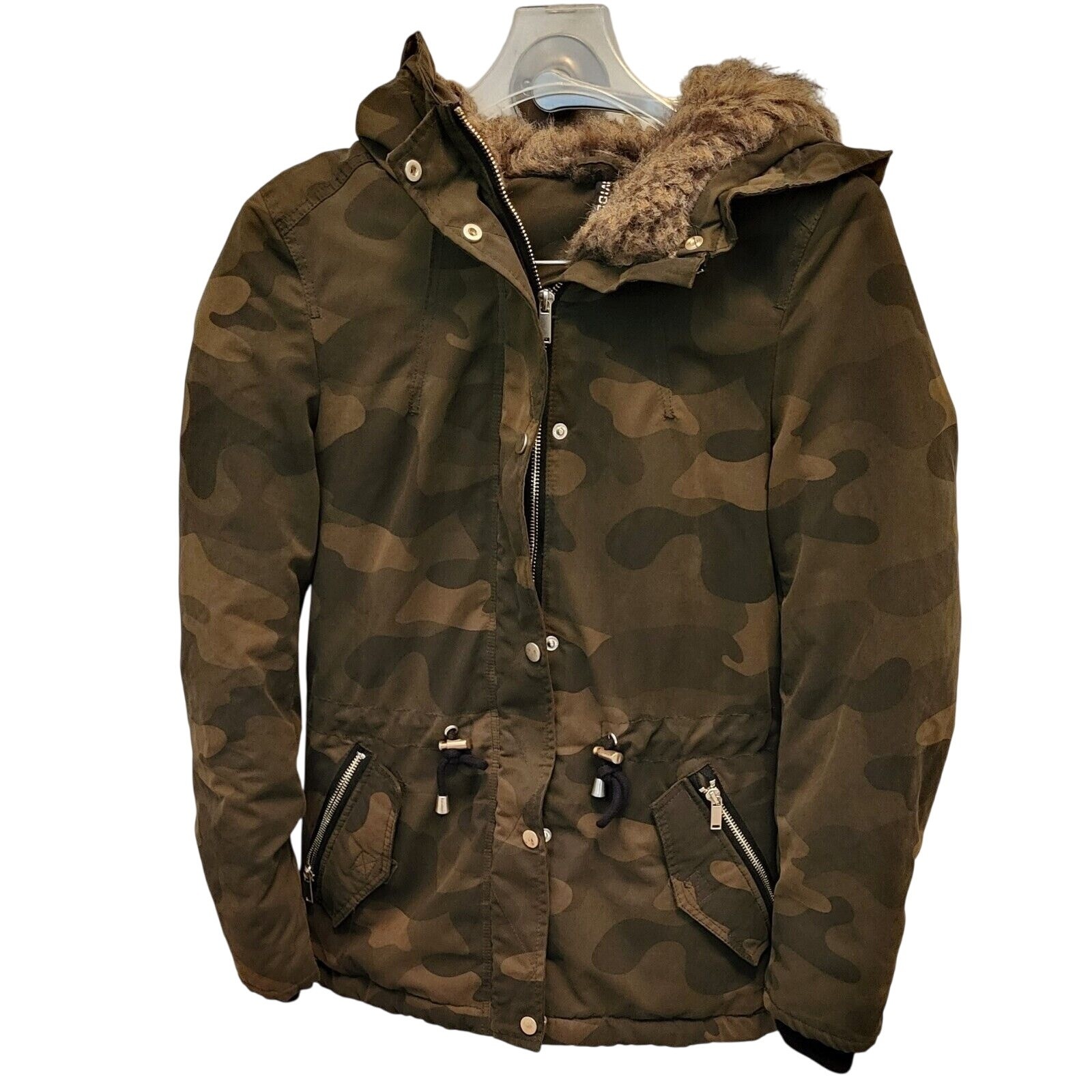 H&M Juniors Camo Winter Jacket Size 2 Divided Collection