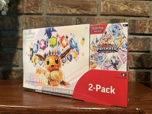1 Pokemon TCG Prismatic Evolutions ETB Booster Bundle Costco Sealed