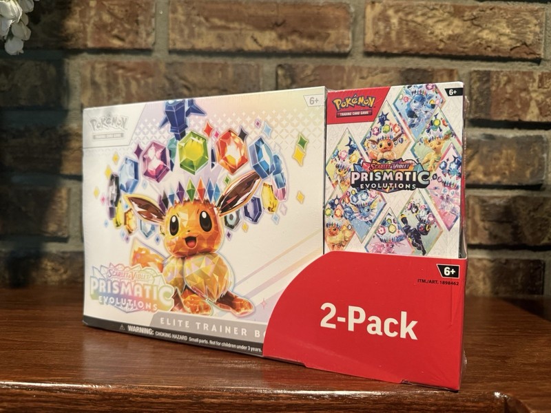 1 Pokemon TCG Prismatic Evolutions ETB Booster Bundle Costco Sealed