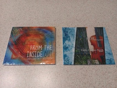 Lot of 2 Cathy Clasper-Torch CDs: FROM THE INSIDE OUT & HERE BETWEEN New Age...