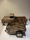 vintage tonka stepside pickup truck. 1959 With Trailer.