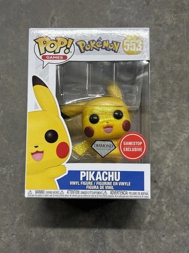 Funko POP! Pokemon Pikachu Diamond #553 GameStop Exclusive Vinyl Figure