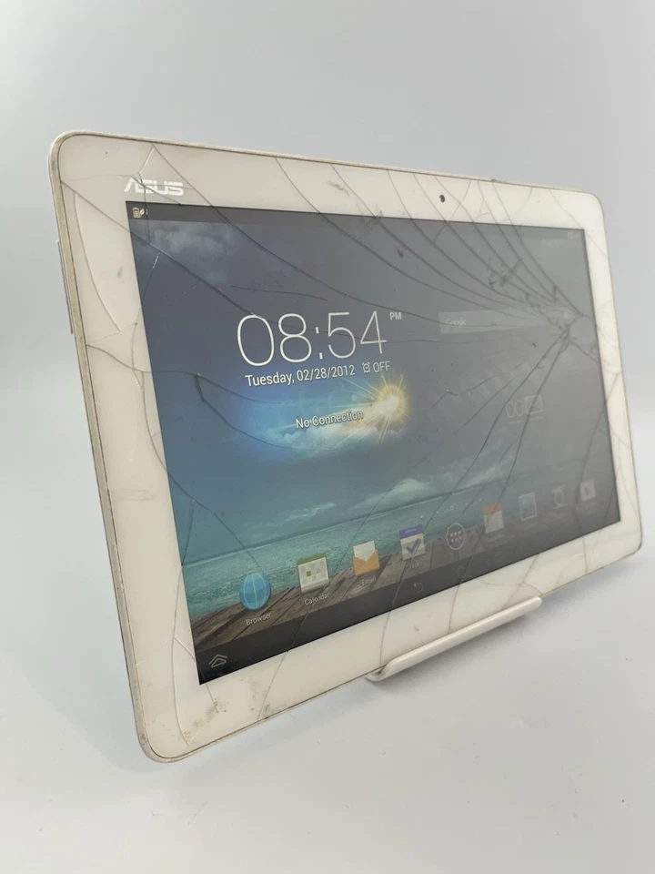 Asus MeMo Pad 10 ME102A K00F White WiFi 8GB 10.1" 1GB Ram Android Tablet Cracked - Image 2 of 4