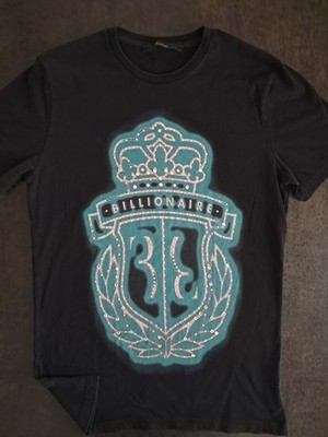 450  BILLIONAIRE COUTURE T-Shirt neu ohne Etikett Strass Swaroski...Gr. S