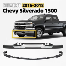 Front Bumper Lower Valance w/Tow Hooks 2016-2018 Silverado 1500 w/ Air Deflector