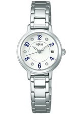 Seiko Alba ingenu AHJK444 JDM White Dial Crystal Index Stainless Steel Women's