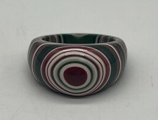 Multicolored Layered Resin Statement Ring