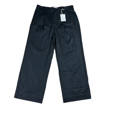 EVERLANE The Way High Drape Pant Black Women's 16S NWT Pleated Front Career Prep