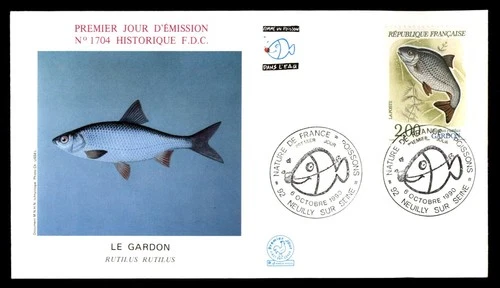 Mayfairstamps France FDC 1990 Fish Le Gardon First Day Cover aax_23223