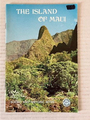 The Island of Maui Robert Boom 1974 Travel Guide Scenic Historic Sites Boom PB