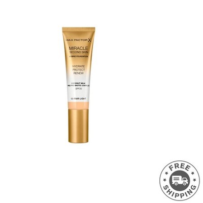 Max Factor Miracle Second Skin Foundation 30ml - Natural Fair-Light Finish