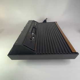 Atari 2600 4-Switch Woodgrain Console LOT w/ 3 Games, Joystick, Paddles & Coax