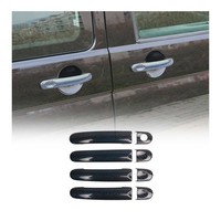 TüRgriff Blende TüRgriffkappe FüR VW Caravelle T5 2003-2015 4TüR Carbon Blau 8X