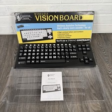 Chester Creek Wireless VisionBoard Keyboard Large Letter Black Key Accessibility