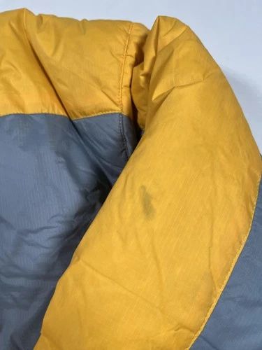 Starter Jacket Mens XL Gray Yellow Down Puffer Insulated Winter Zip STM1183NC image 12