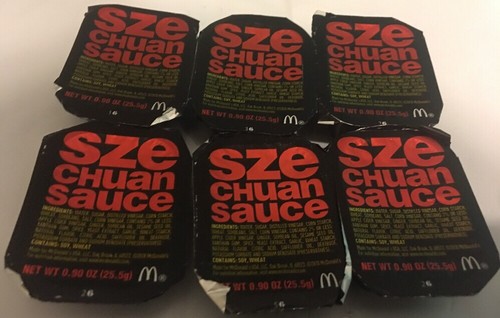 lot of 6 mcdonalds szechuan sauce rick and morty sauce packet
