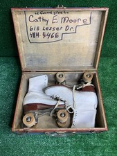 vintage Gil Ash roller skates with original case UNKNOWN SIZE