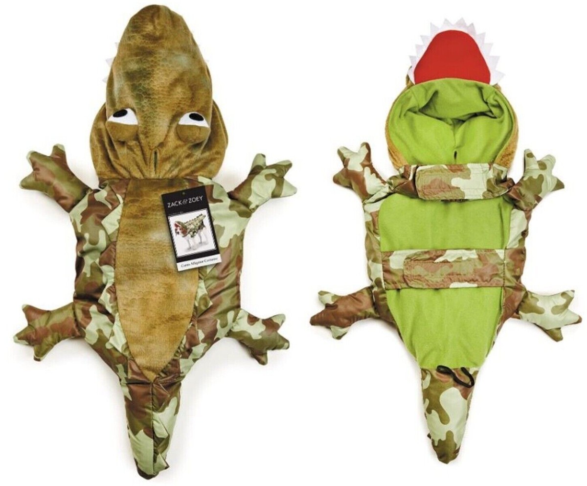 Zack & Zoey Camo Alligator Costume for Dogs, X-Small | eBay