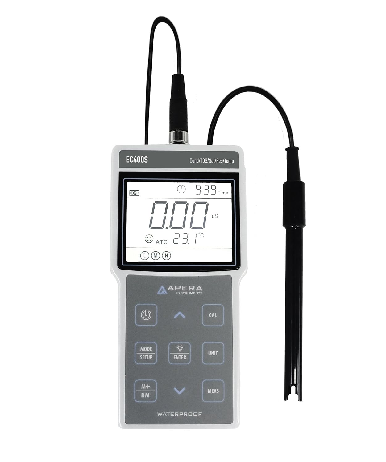AI422 EC400S Portable EC (Conductivity)/Tds/Salinity/Resistivity) Meter Kit, GLP