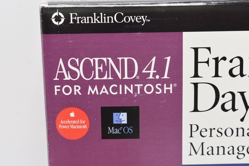Franklin Day Planner System Ascend 4.1 Software Macintosh New Sealed 1997 - Picture 2 of 8