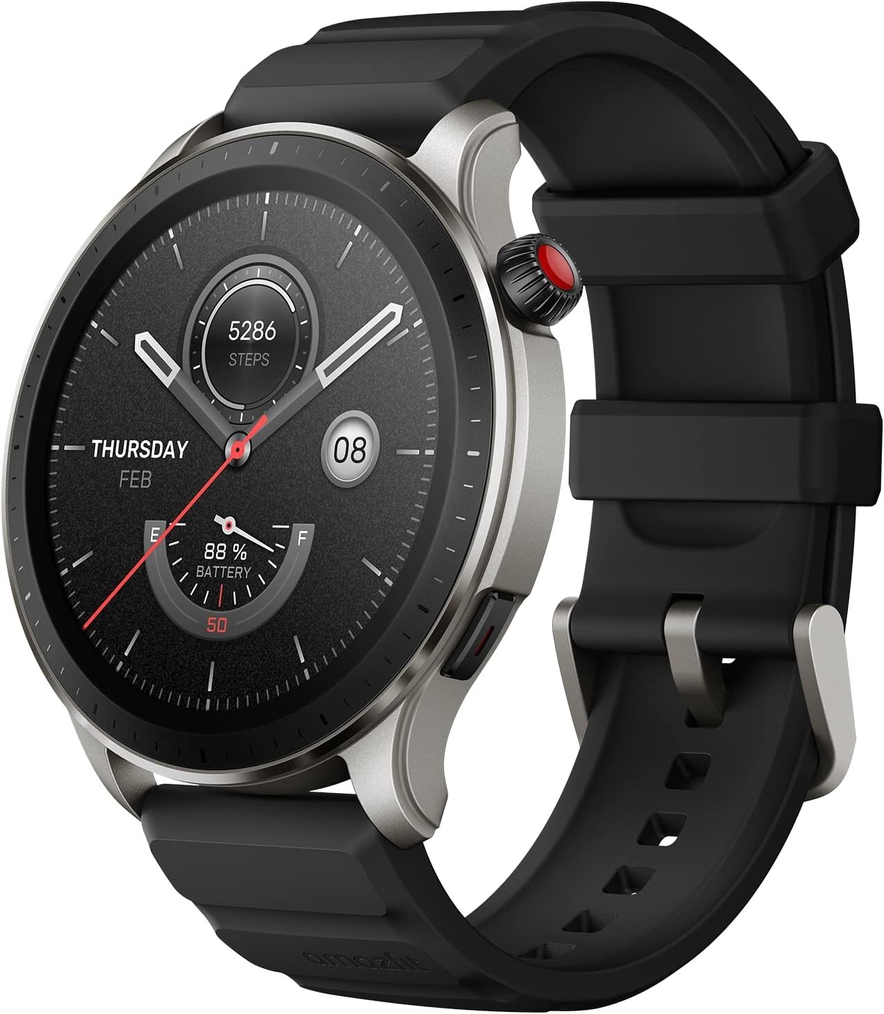 Amazfit GTR 4 Smart Watch 1.43'' Black Alexa GPS Bluetooth Call AI Fitness
