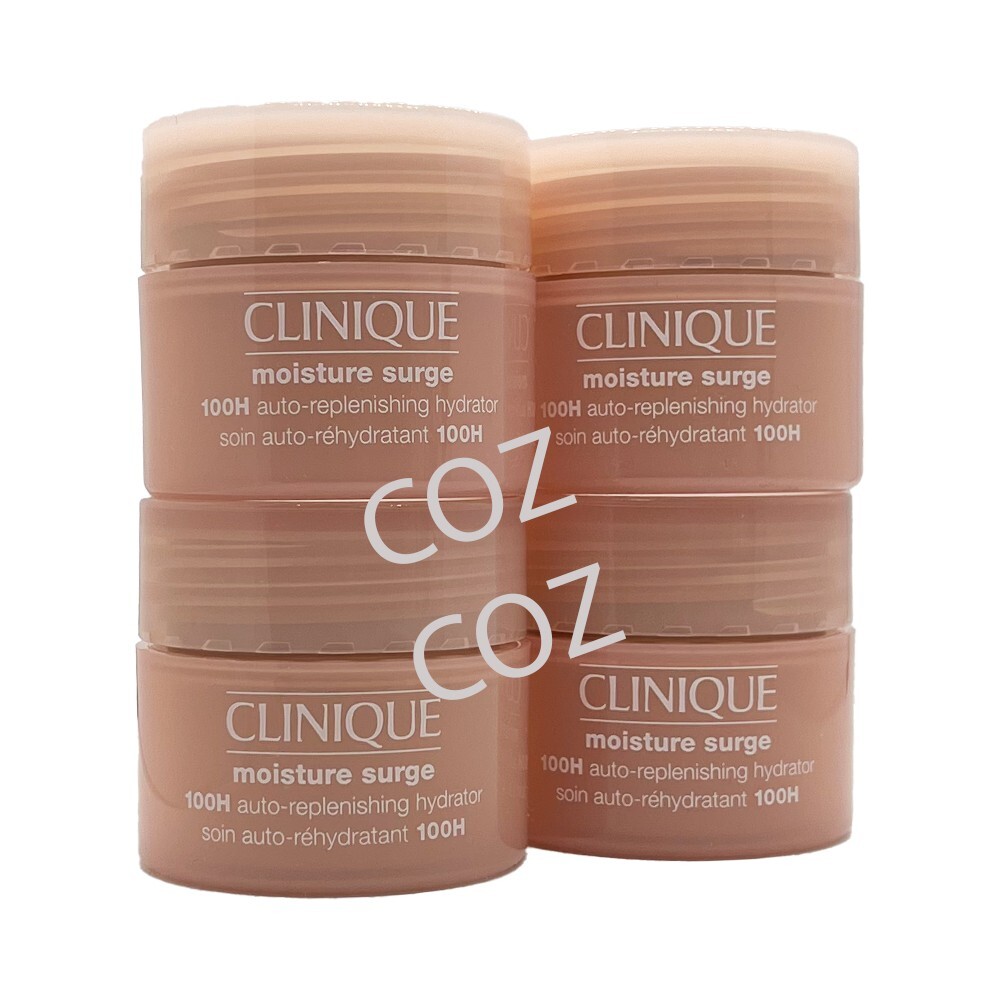 4 x Clinique Moisture Surge 100H Auto-Replenishing Hydrator 0.5 oz = 2 oz NEW