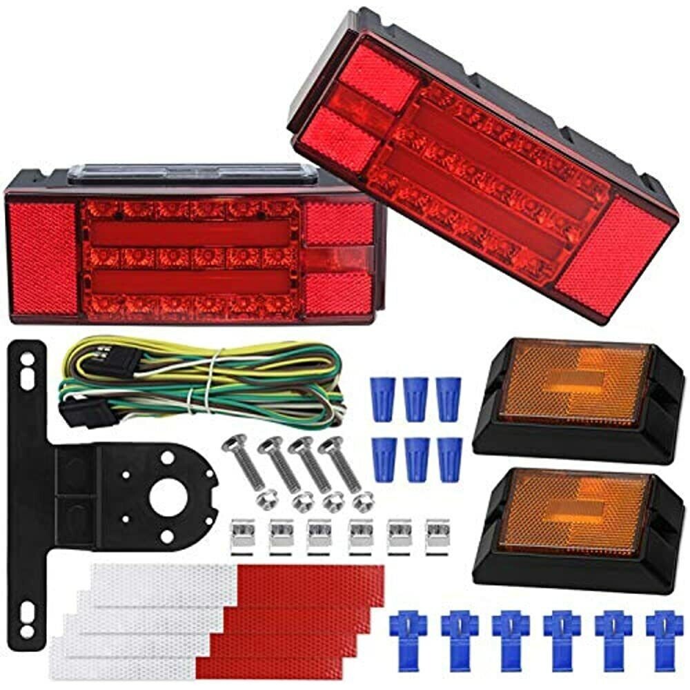 LED Low Profile Submersible Trailer Tail Light Kit