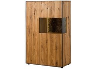 Highboard Wildeiche 89X45X140 Natur GeöLt Starnberg #01