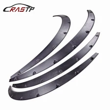 Universal Car Mudguard Fender Flares Wheel Eyebrow Protector Accessories 4PCS