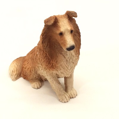1987 Dog Castagna Long Hair Collie Collectible Hand Painted Italy