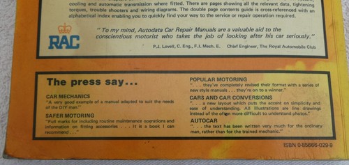 Fiat 127 Autodata Car Repair Manual - Picture 12 of 20