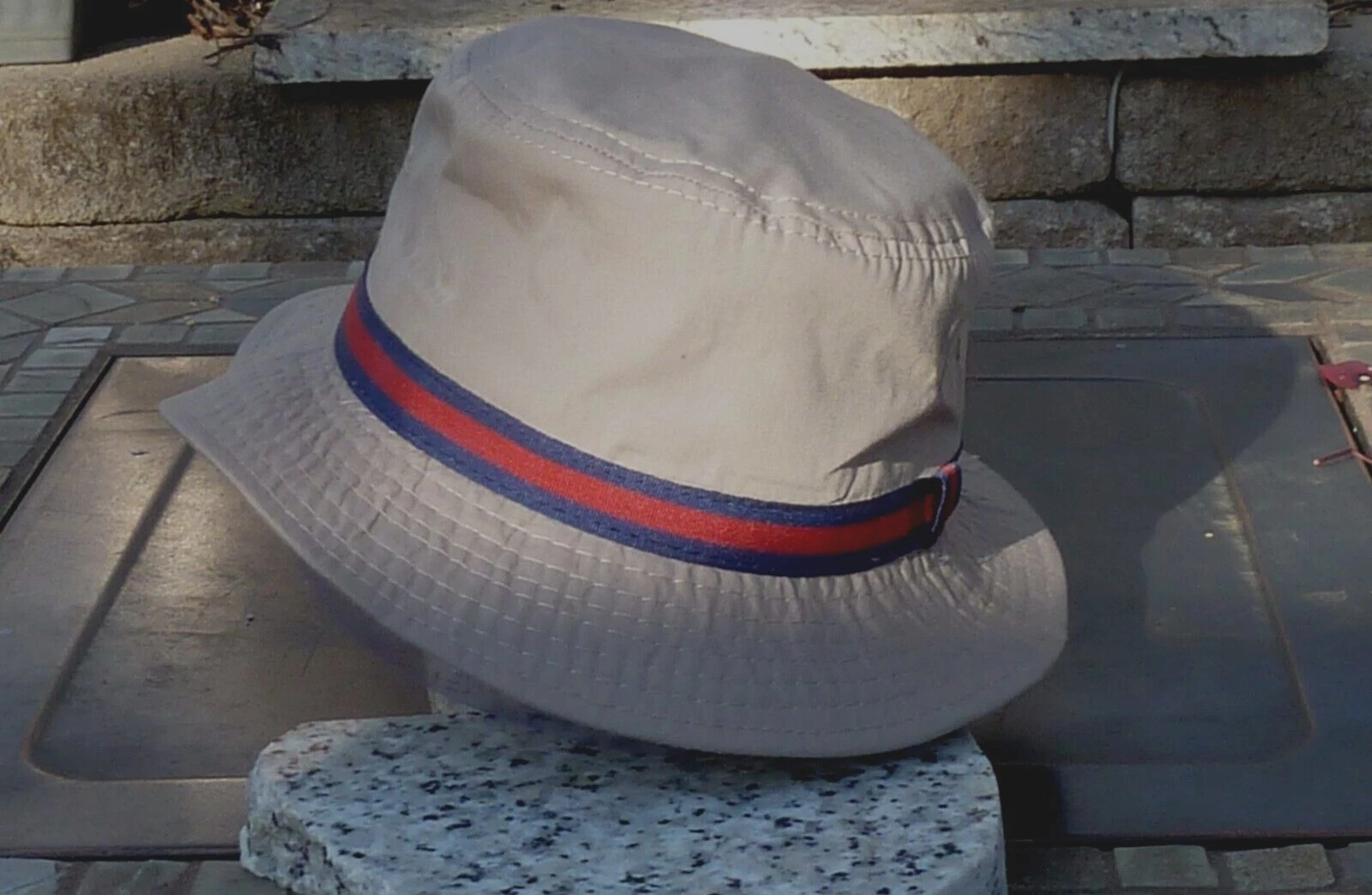 Dorfman Pacific Mens British Tan Bucket Hat- Free Masters Ball Marker