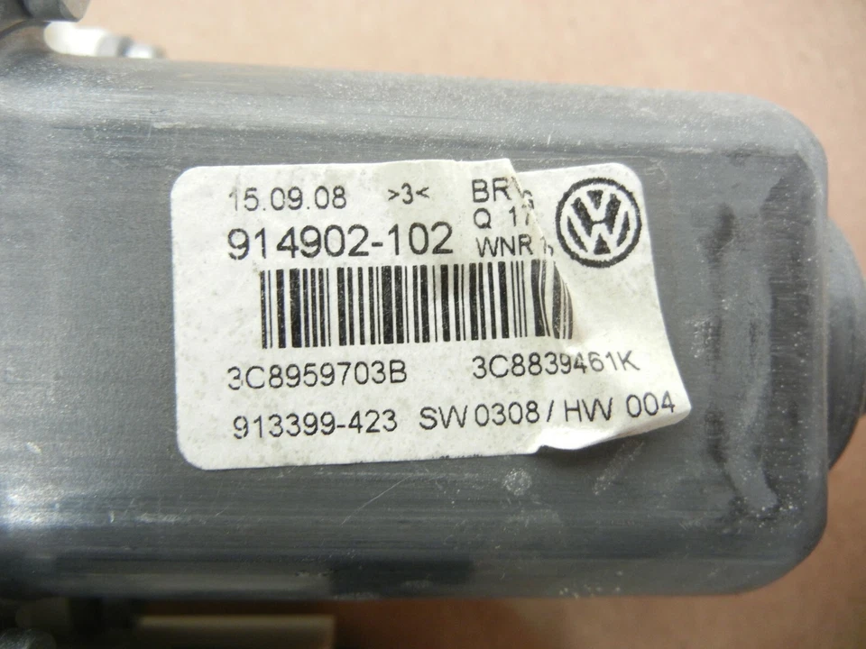 VW Volkswagen CC 2010 power window motor rear left driver side 3C8839461 - Image 2 of 4