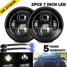 Pair 7 Inch Led Headlight Round Hilo Sealed Beam For Chevy Pickup Truck 3100 Pair 7 Inch Led Headlight Round Hilo Sealed Beam For Chevy Pickup Truck 3100