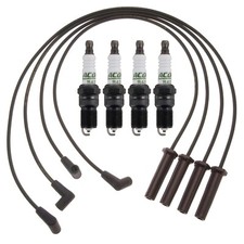 GM OE Ignition Wire Set & 4 ACDelco Spark Plu...